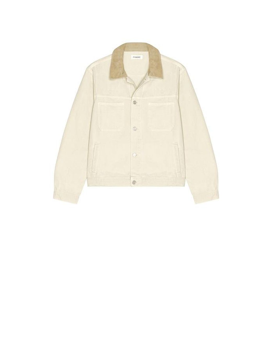 FRAME Blue Canvas Utility Jacket for men