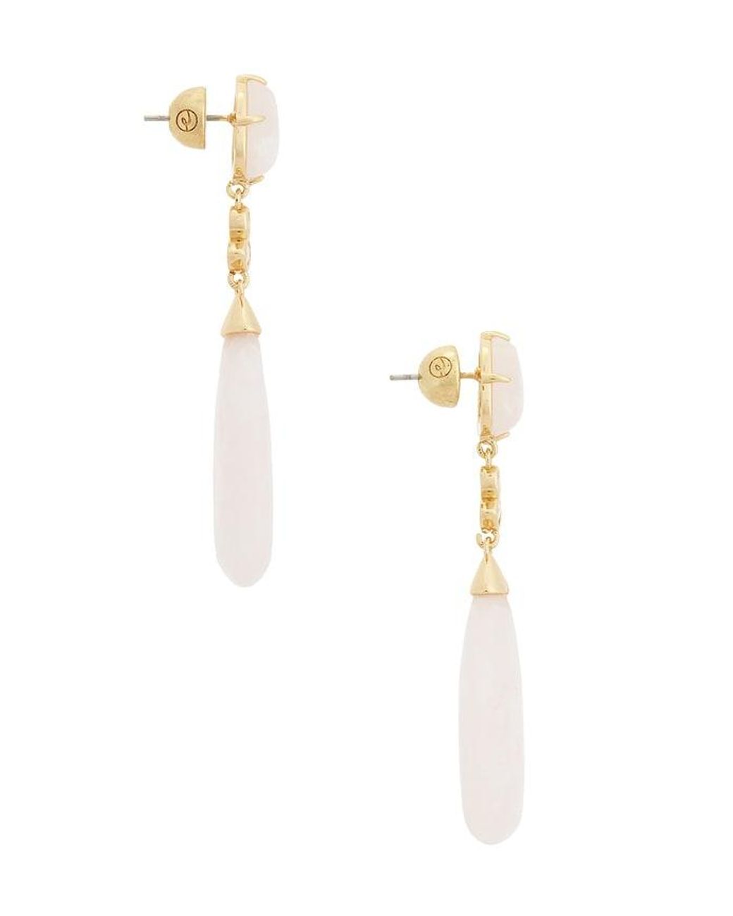Ettika White Solstice Drop Earrings