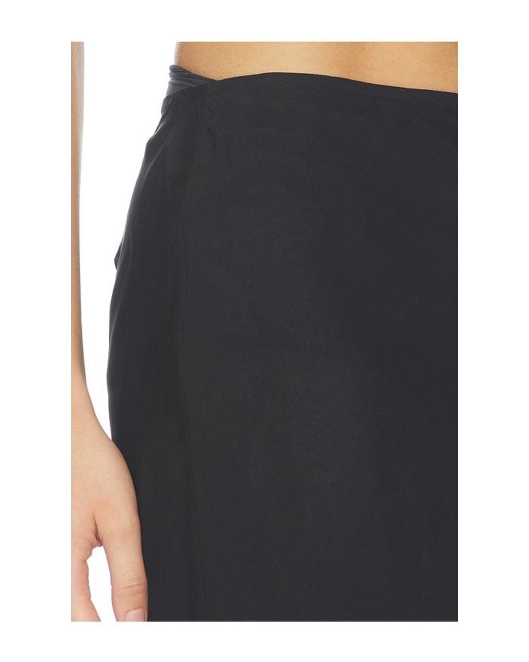SNDY'S Black Laelia Midi Skirt