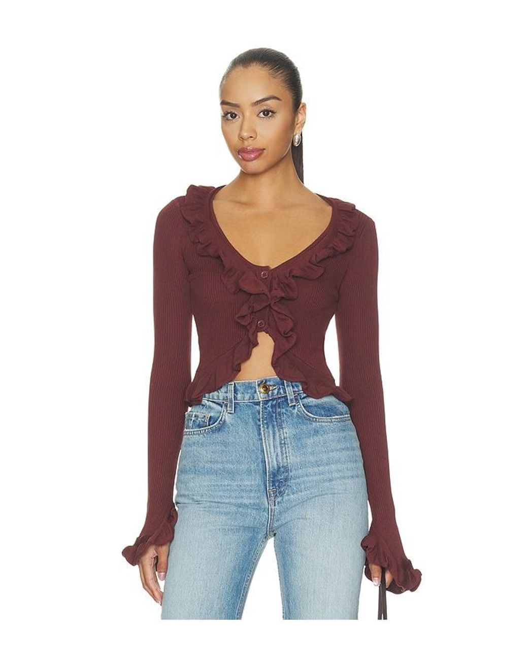 MORE TO COME Blue Renee Cardigan Top