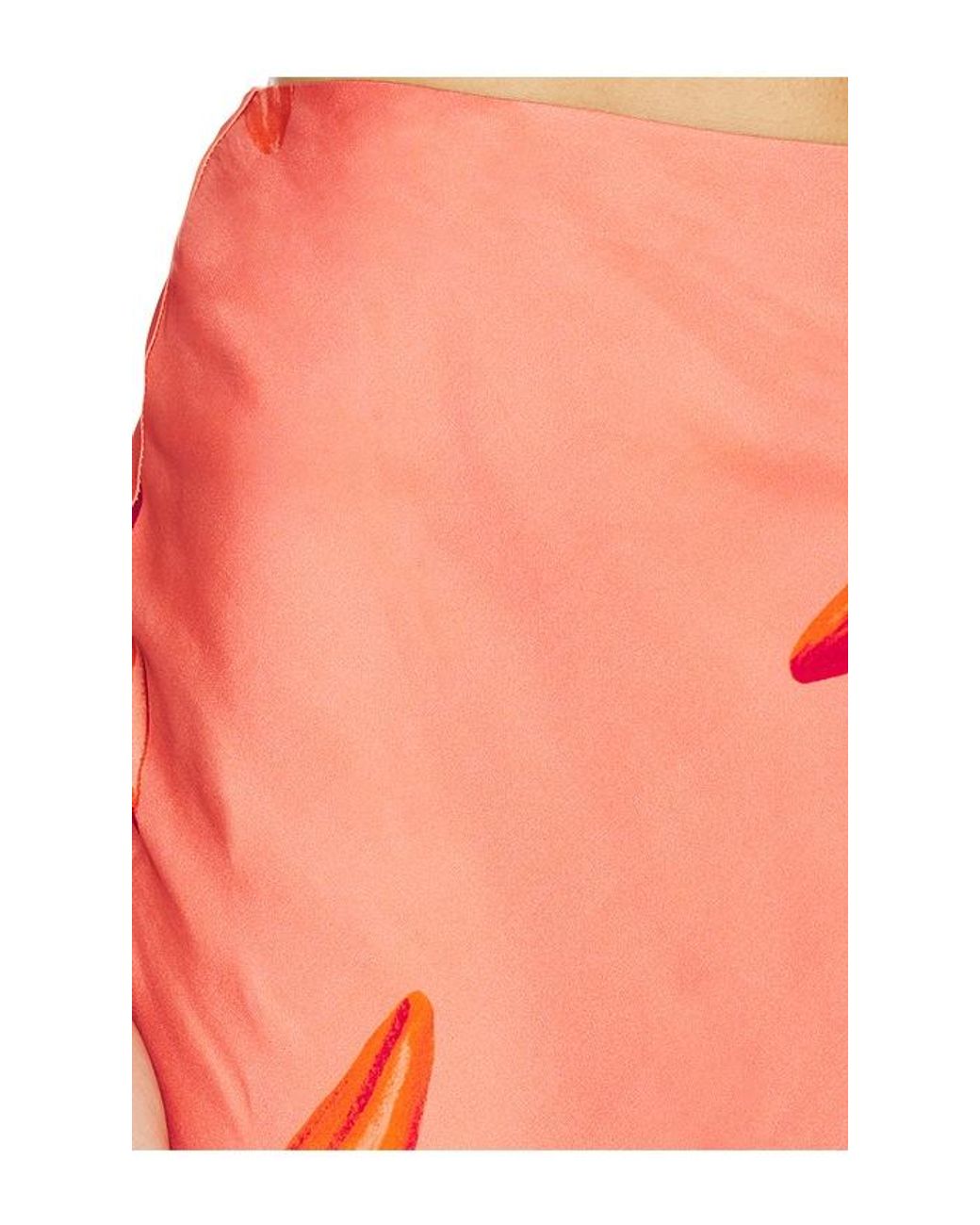 Rococo Sand Red Maxi Skirt