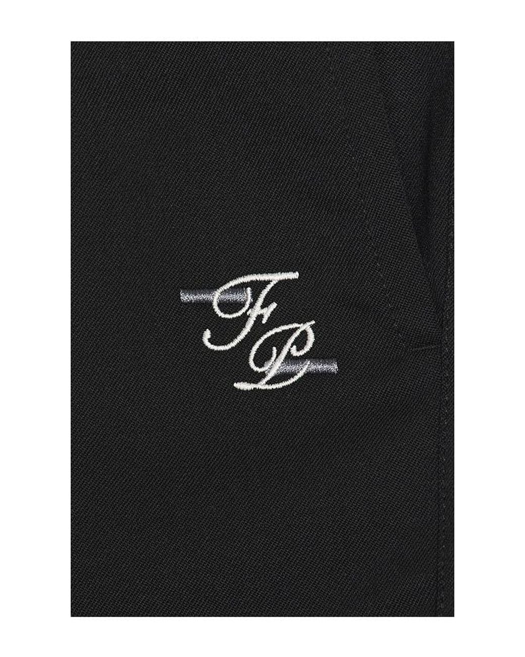 Filling Pieces Black Coach Pants Twill Wool for men