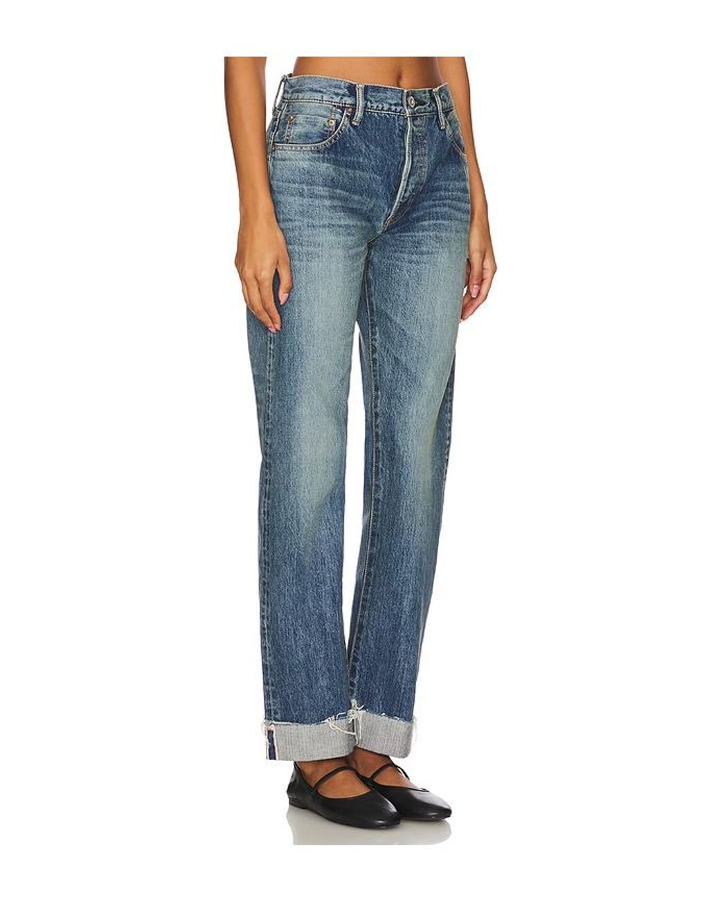 Moussy Blue Hopewell Straight Jeans