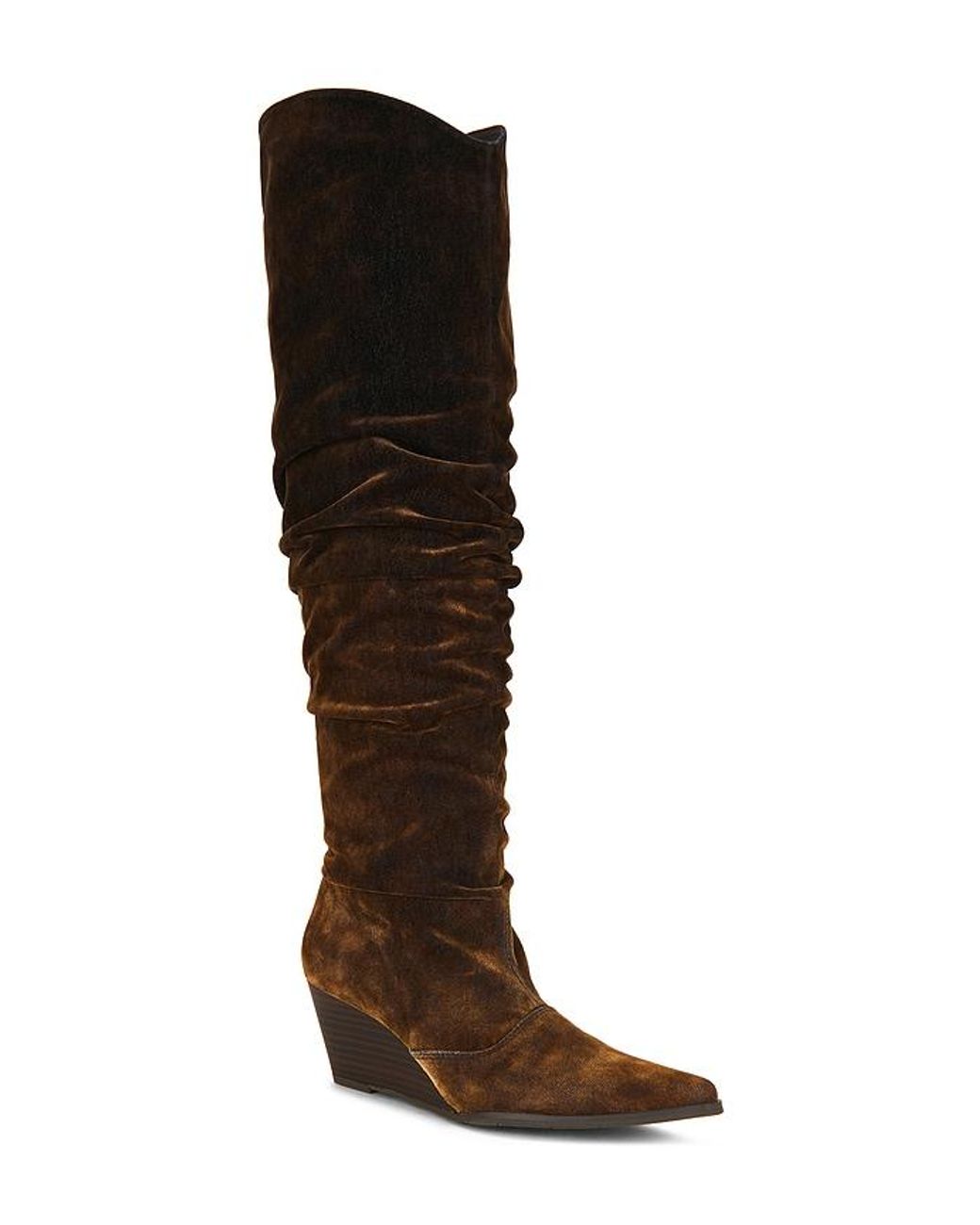 Seychelles Brown Westlake Distressed Denim Boot