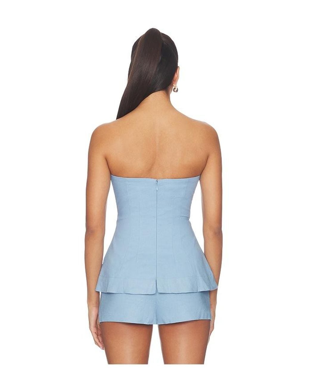 Lovers + Friends Blue Aviana Top