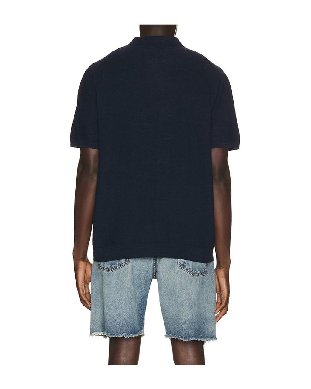 Polo Ralph Lauren Blue Short Sleeve Cardigan Sweater for men