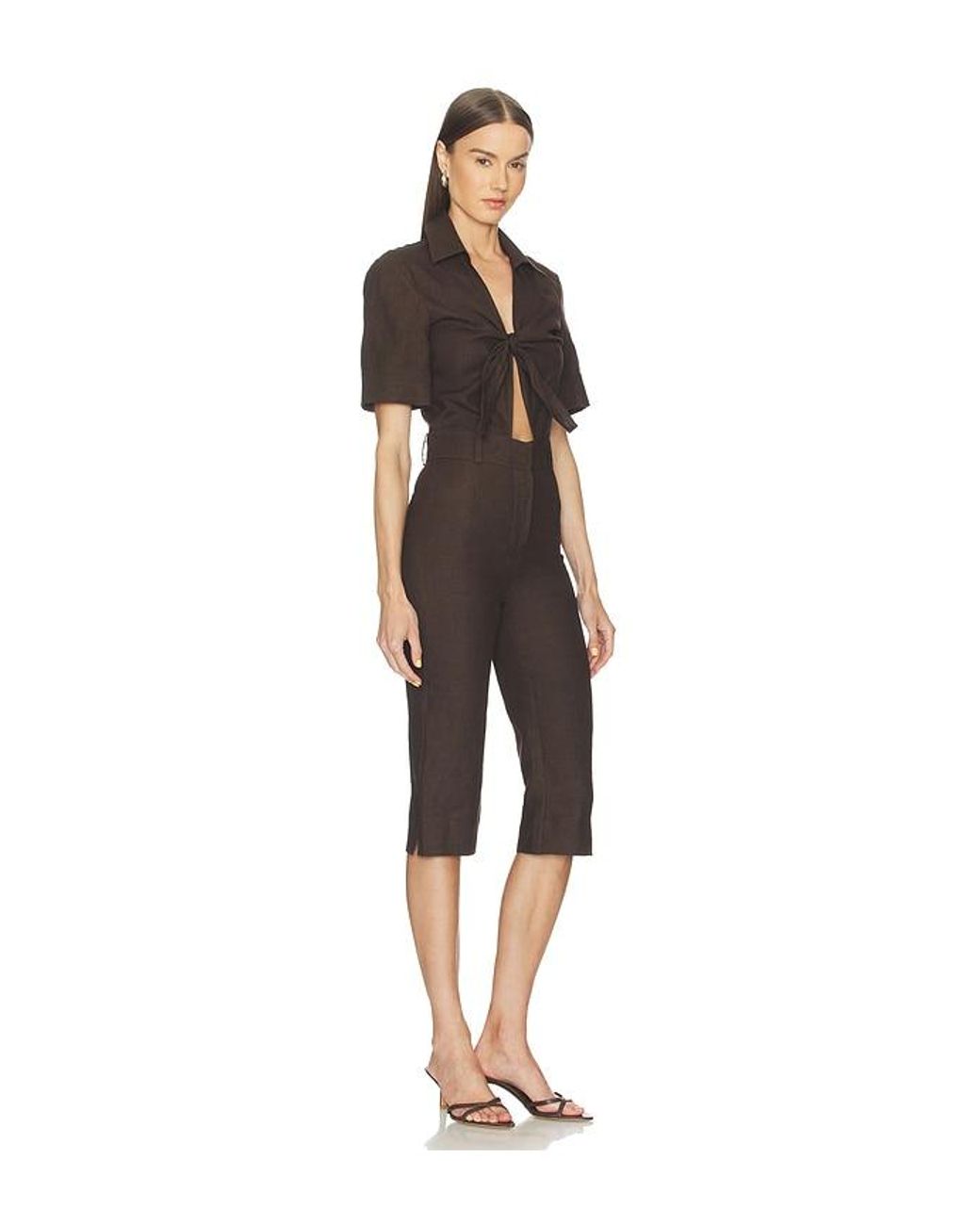 SELMACILEK Black Polo Jumpsuit