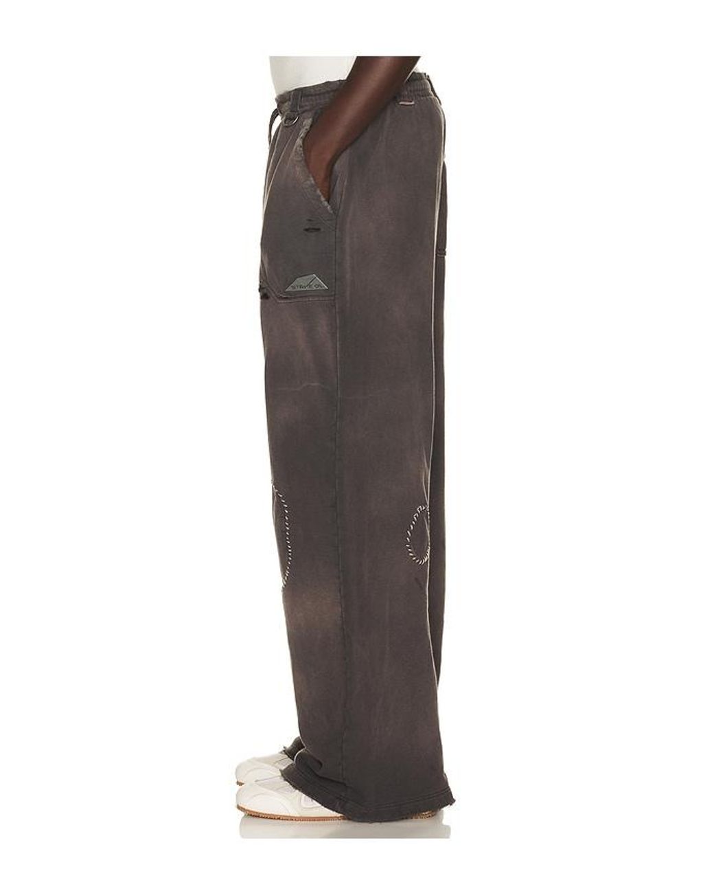 Strike Oil Brown Thrashed Sweatpants for men