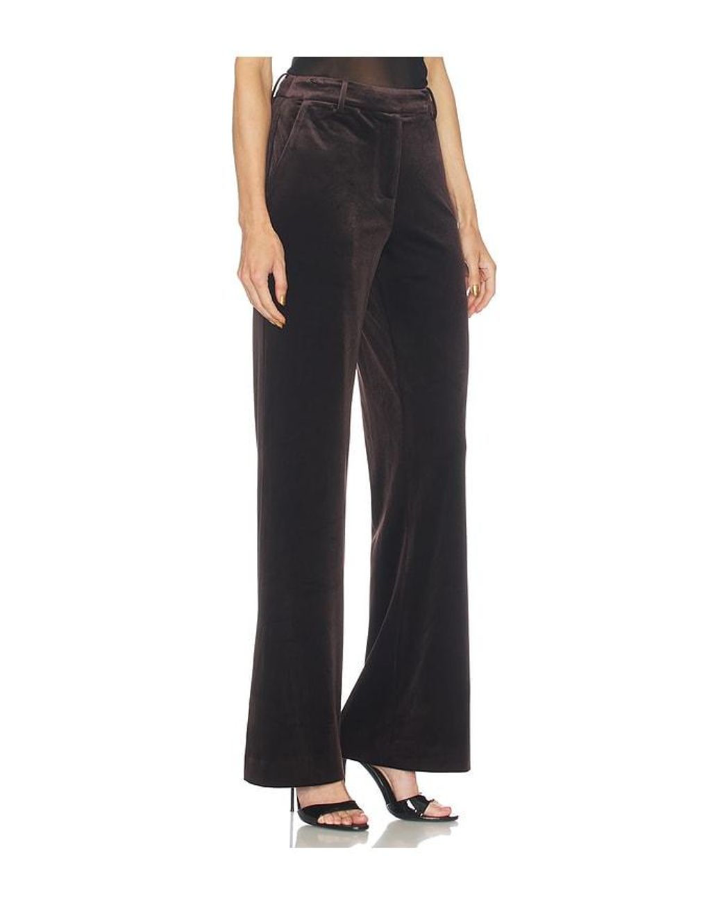 Karina Grimaldi Black Shon Velvet Pants