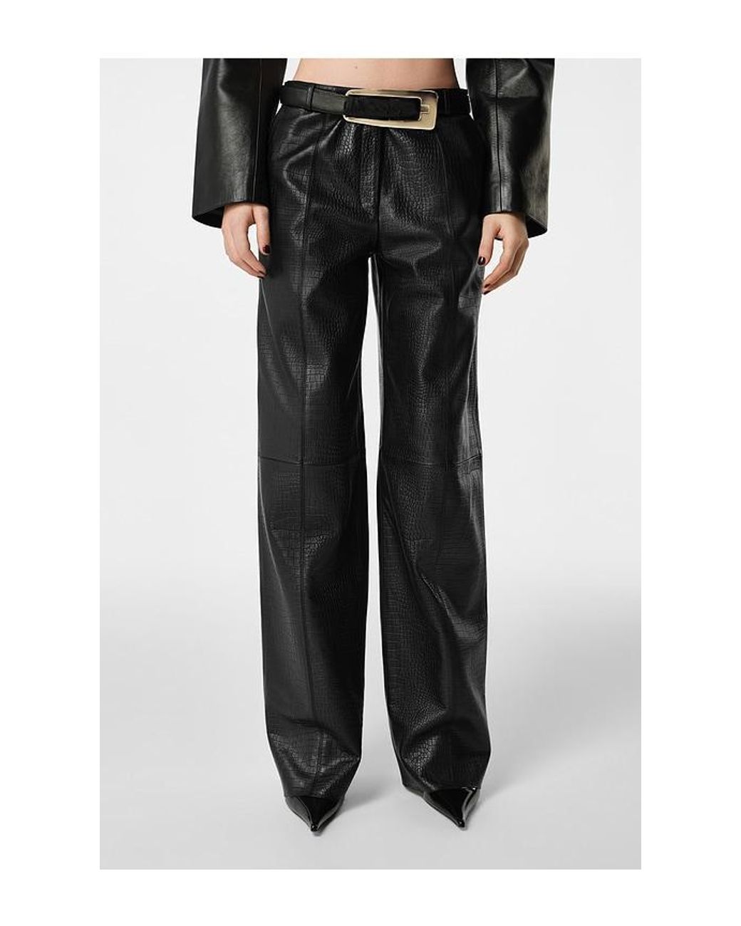REVOLVE LOS ANGELES Black Agnes Leather Pant