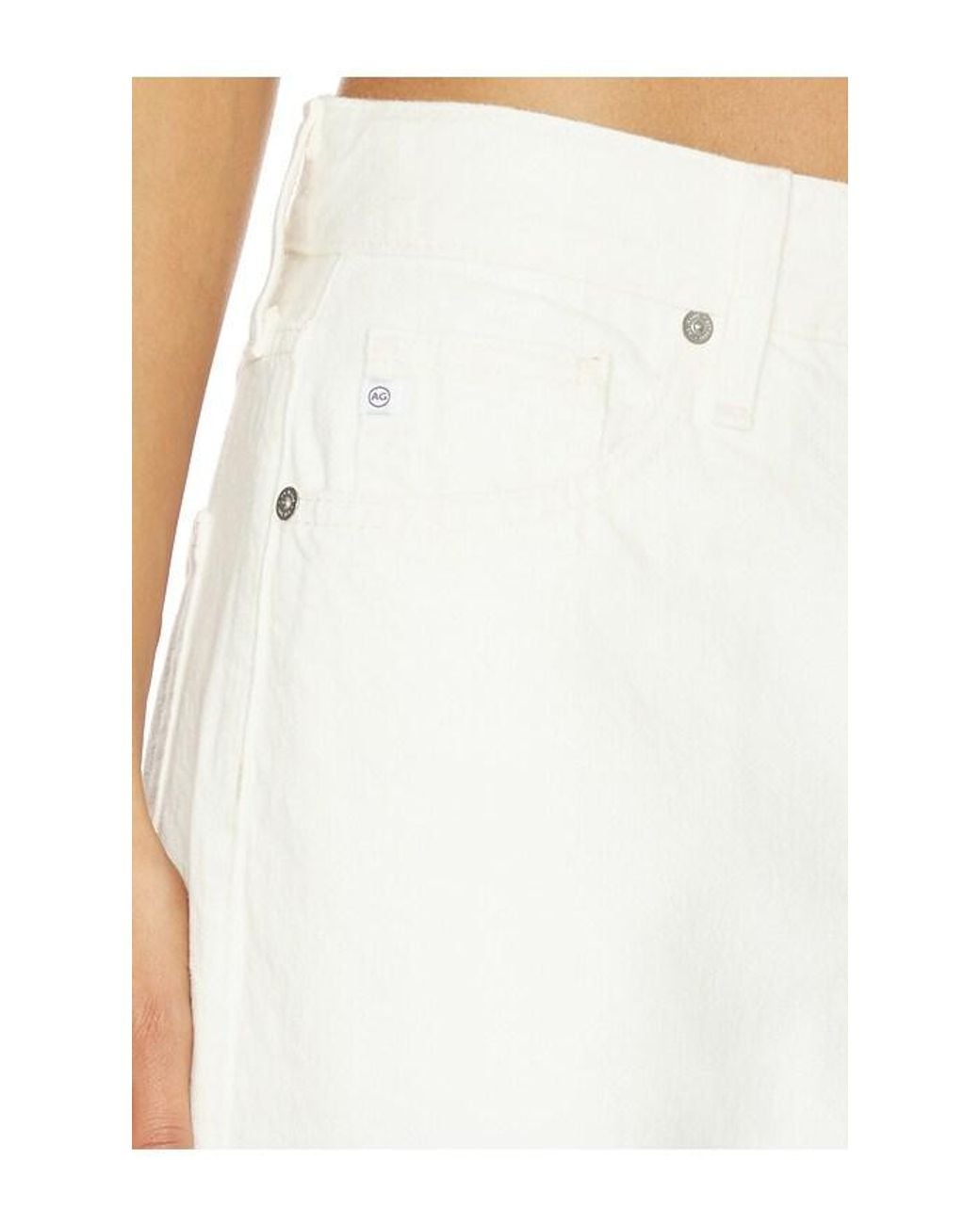 AG Jeans White Billie Straight Jean