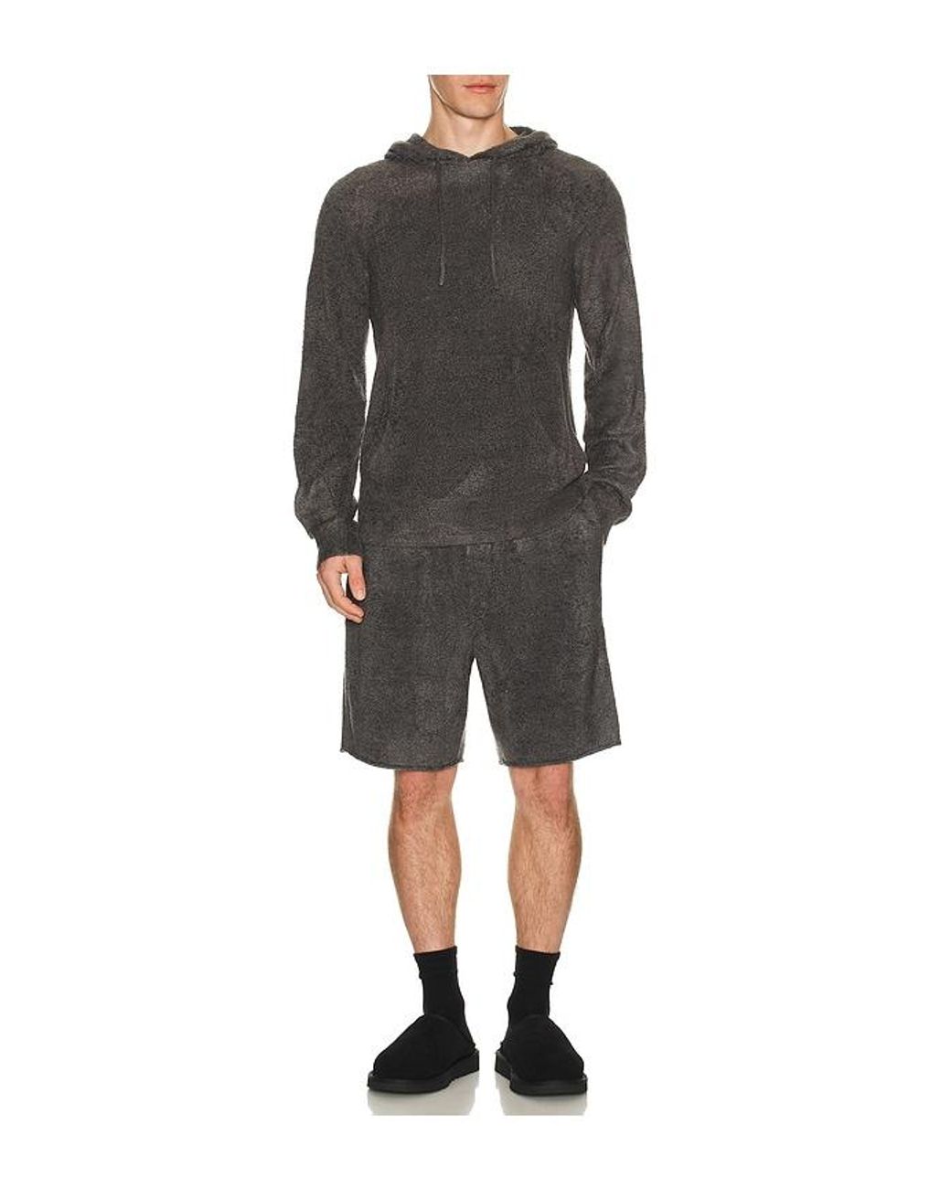 Barefoot Dreams Gray Cozychic Lite Pullover Hoodie for men