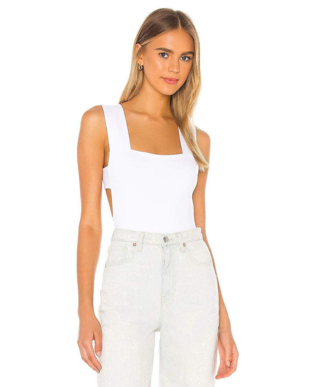 Free People Synthetic Oh She's Strappy Bodysuit in White - Save 16% - Lyst