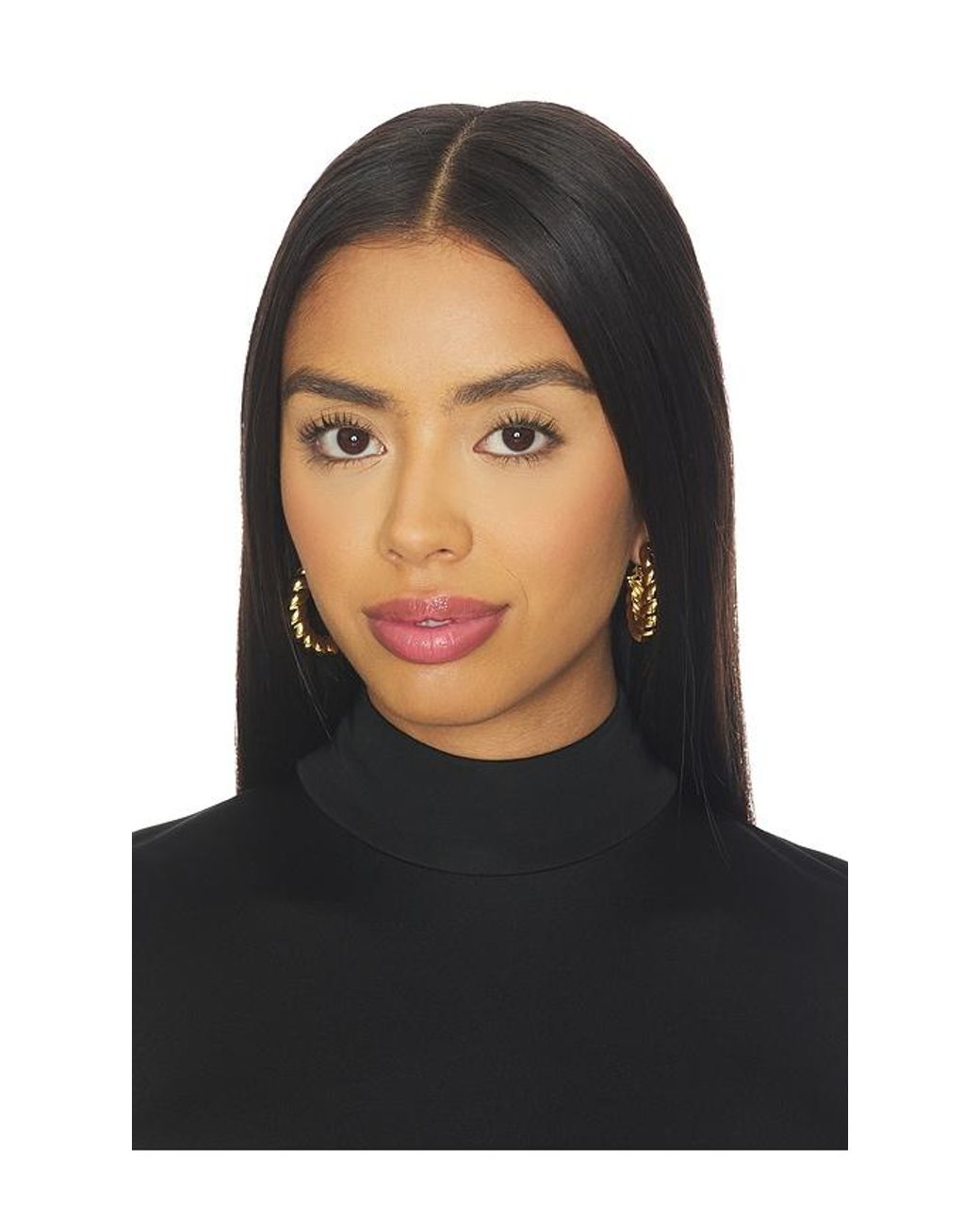 Eddie Borgo Metallic Torsade Hoop Earrings