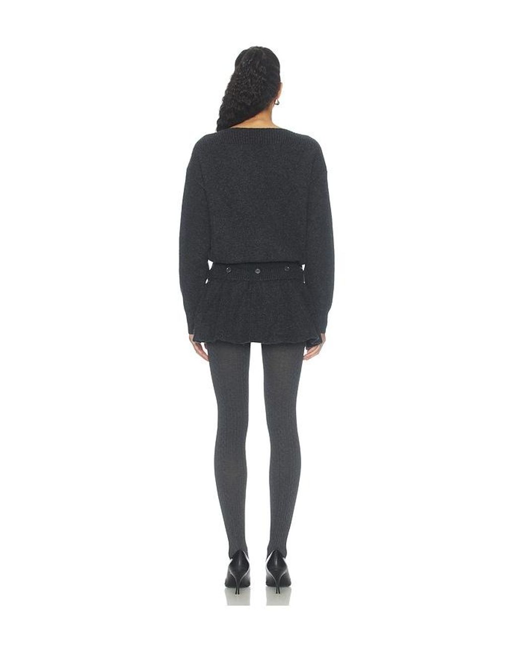 PULL PÉPLUM CORINTH en Grey Source Unknown en coloris Black