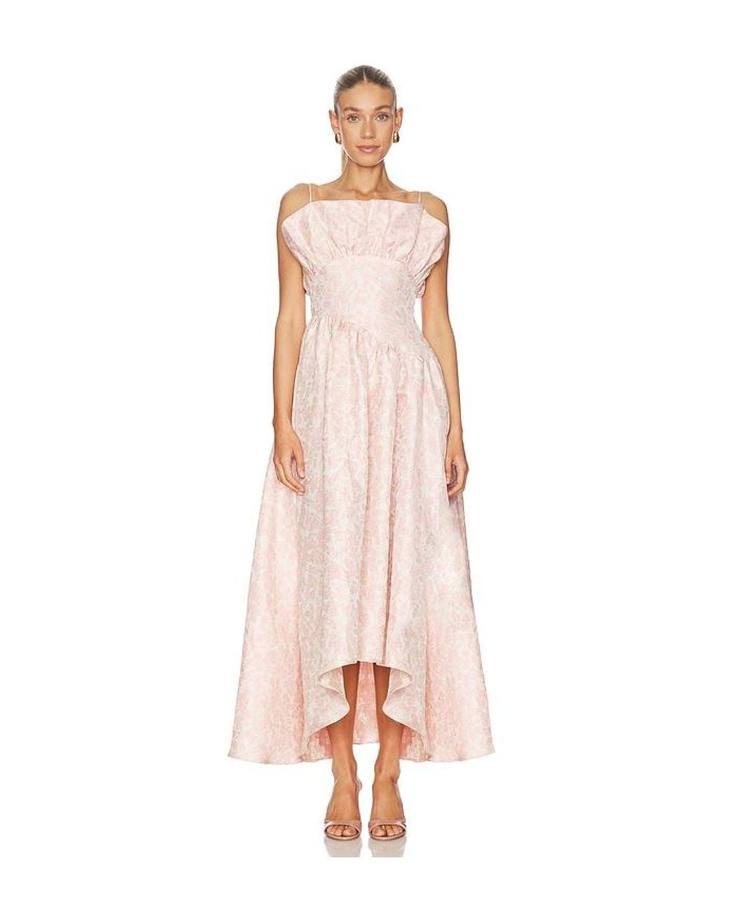 Elliatt Multicolor Floralie Strapless Gown