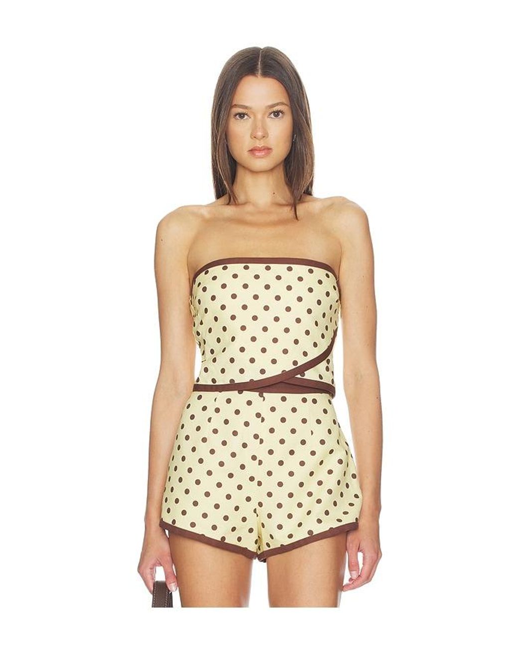Posse Natural Bowie Strapless Top