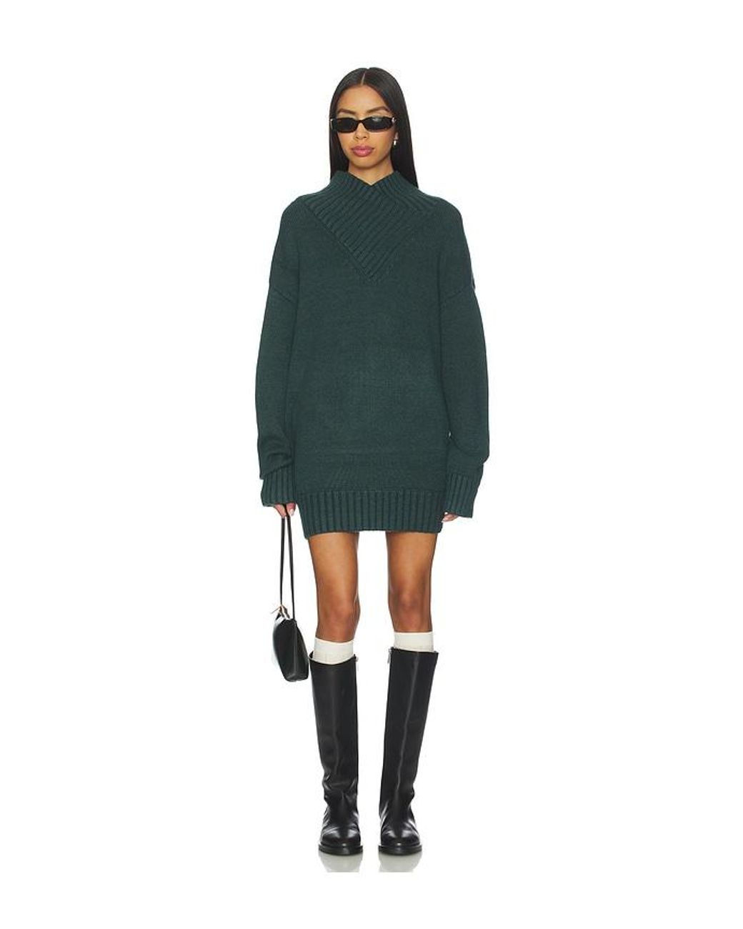 SER.O.YA Blue Dessa Chunky Sweater Dress