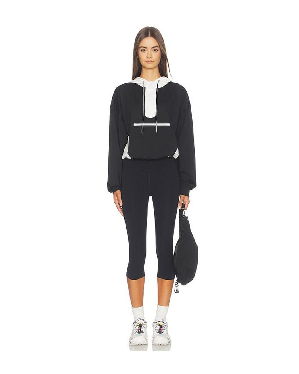 Free People Black X Fp Movement Out Back Layer Jacket