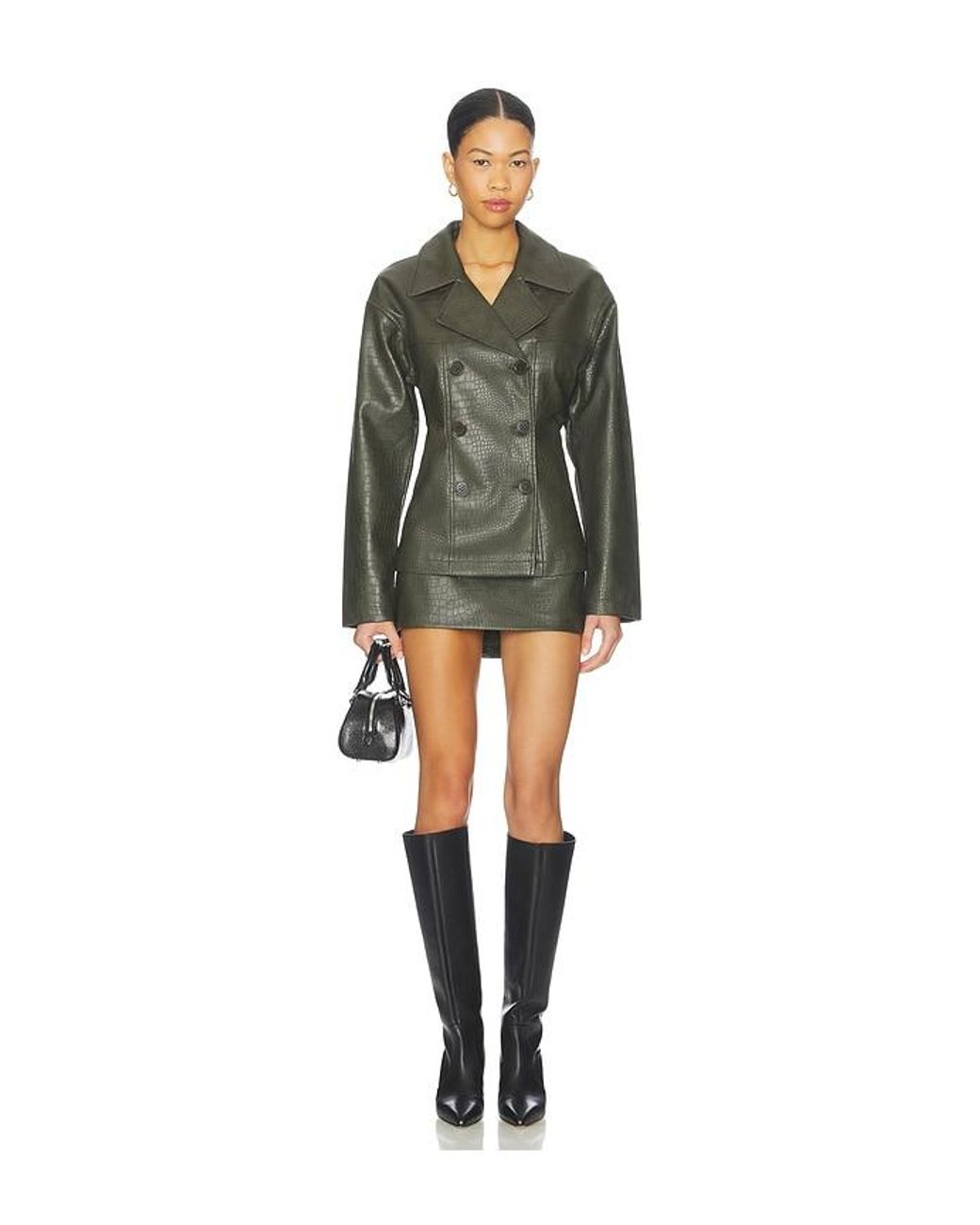 superdown Green Caroline Mini Skirt