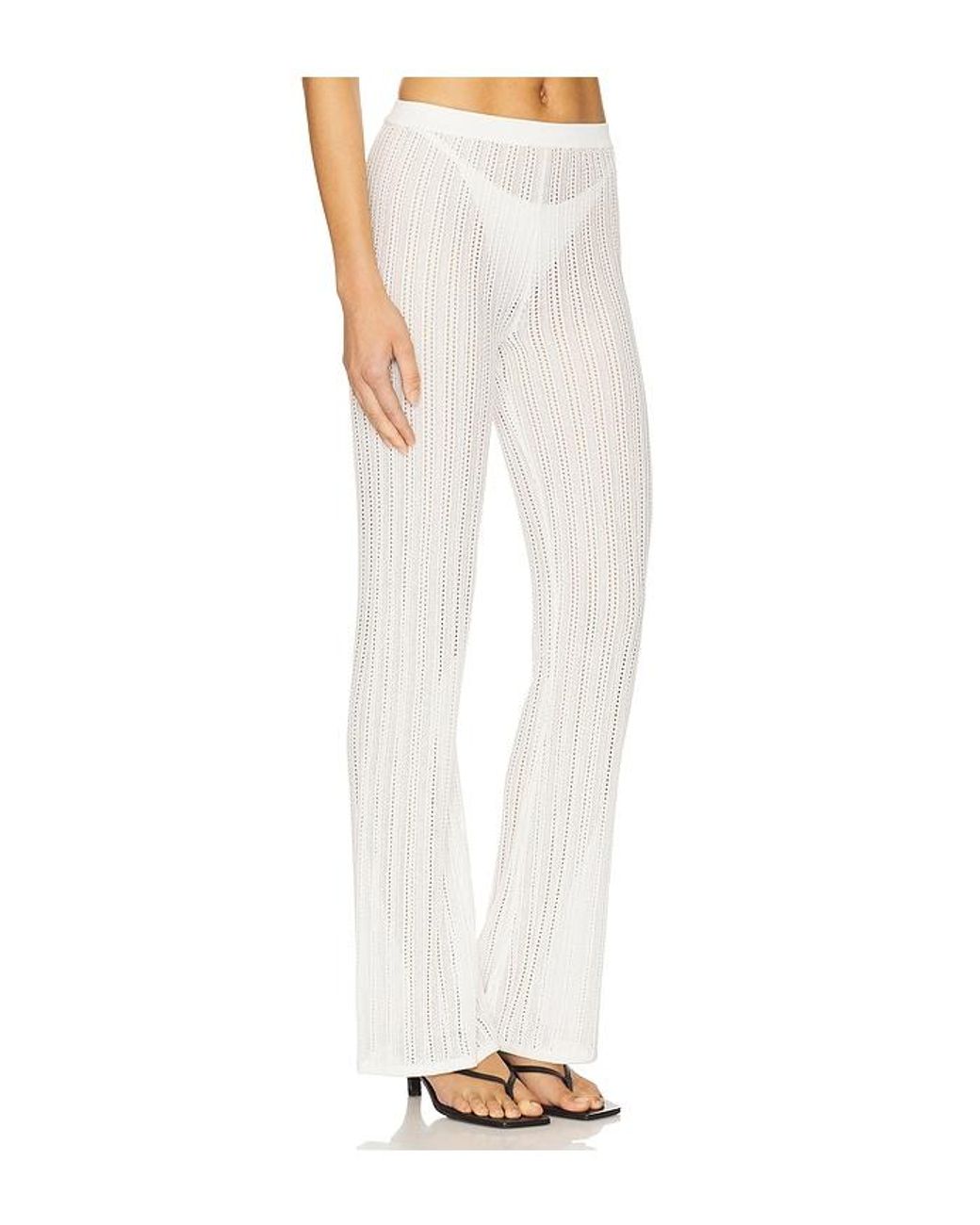 Lovers + Friends White Rhoda Knit Pant