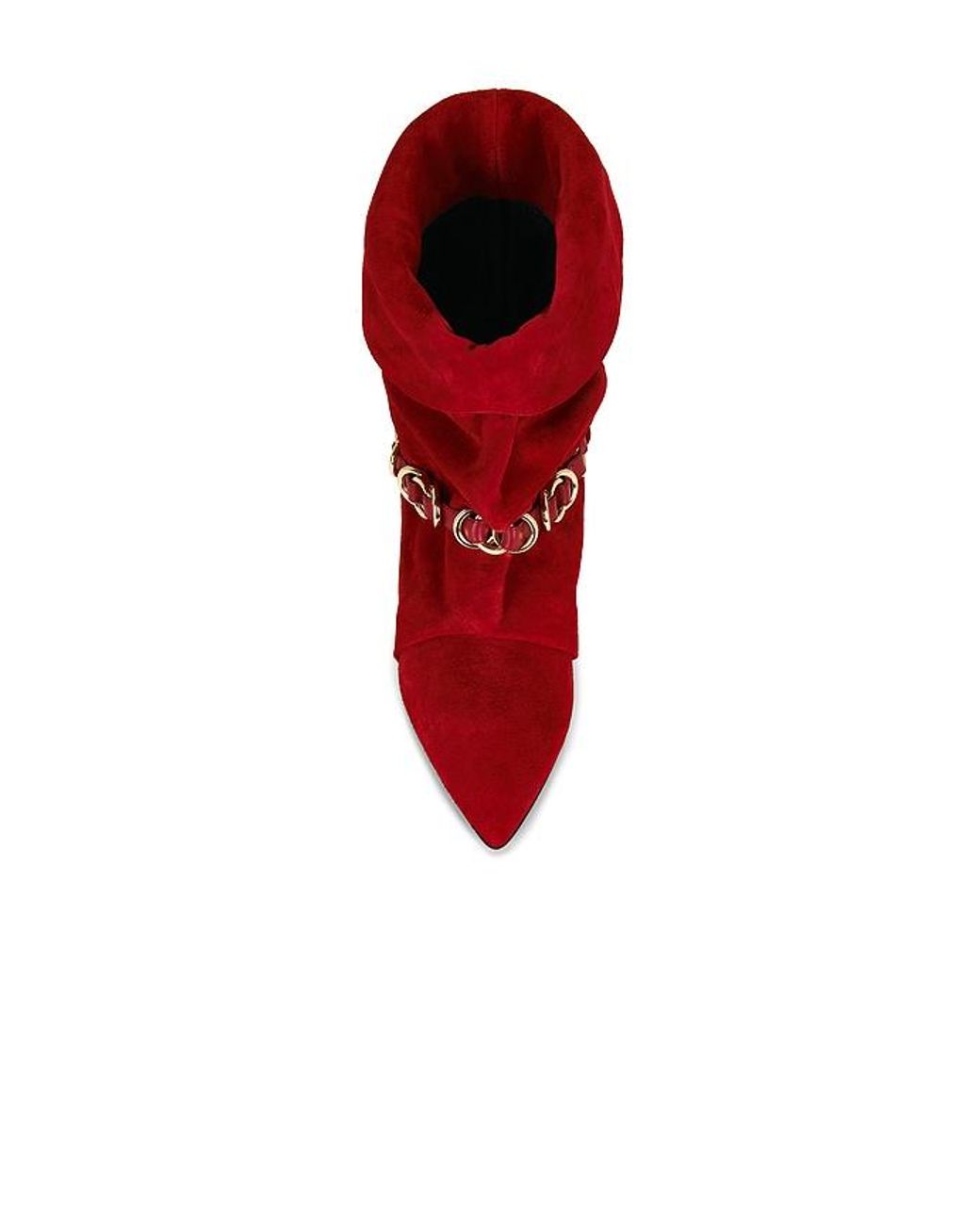 Isabel Marant Red Edrik Rings Boot