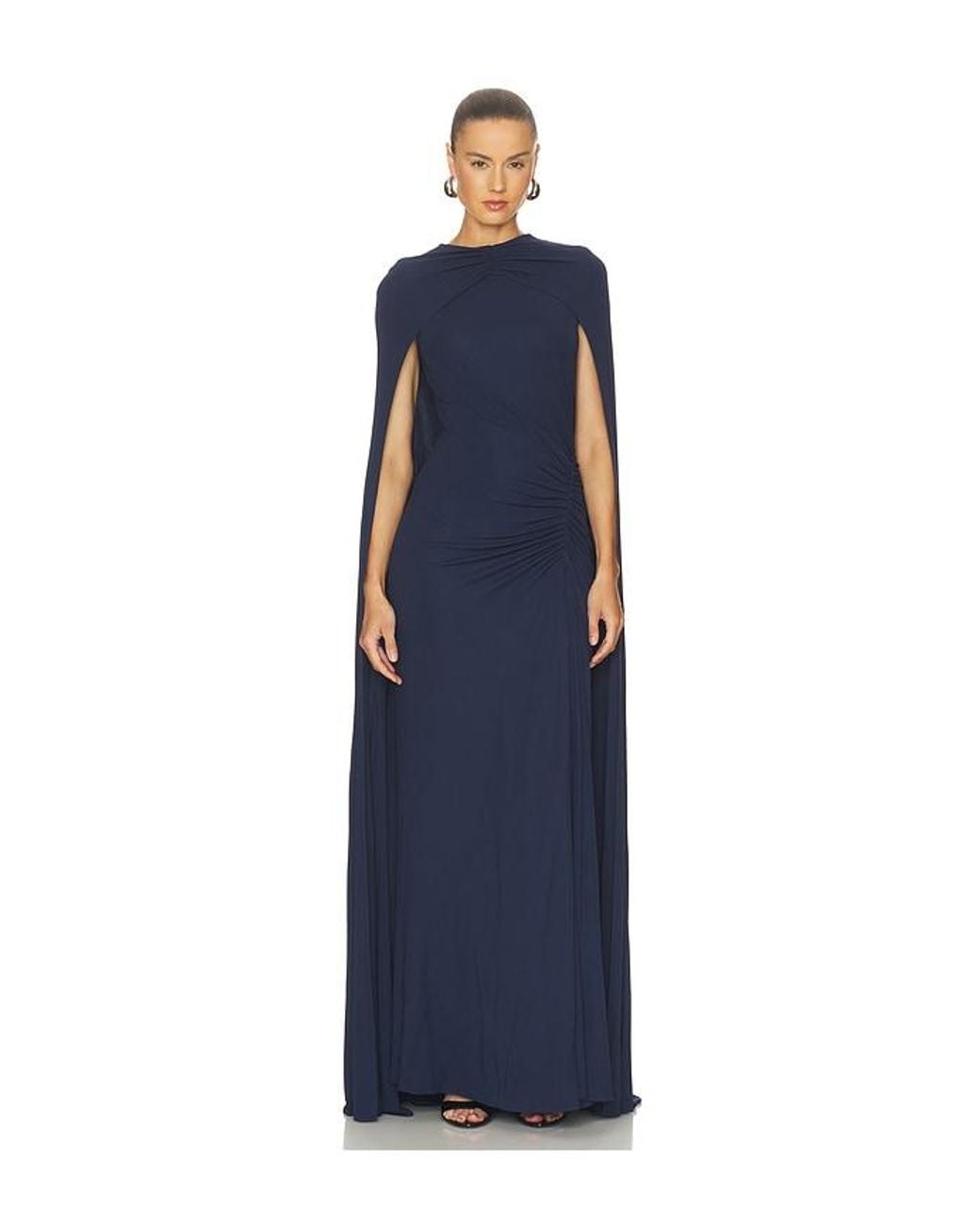 Jonathan Simkhai Blue Demi Cape Gown