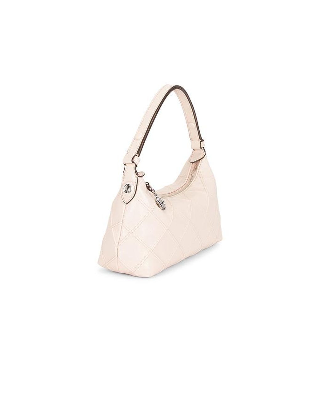 Tory Burch Natural Fleming Distressed Pochette Bag