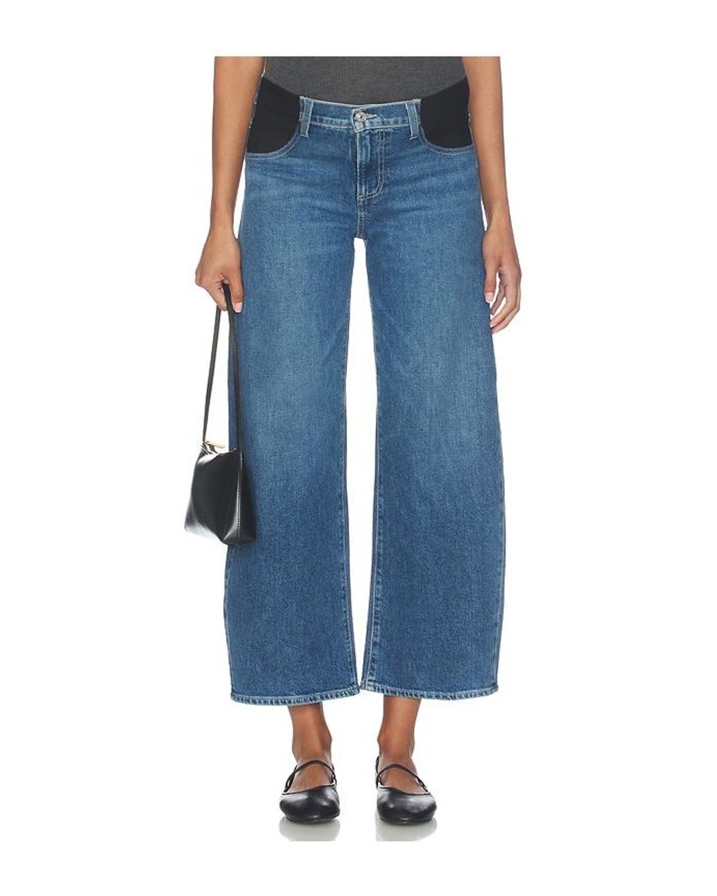 PAIGE Blue Arellia Ankle Maternity Jeans