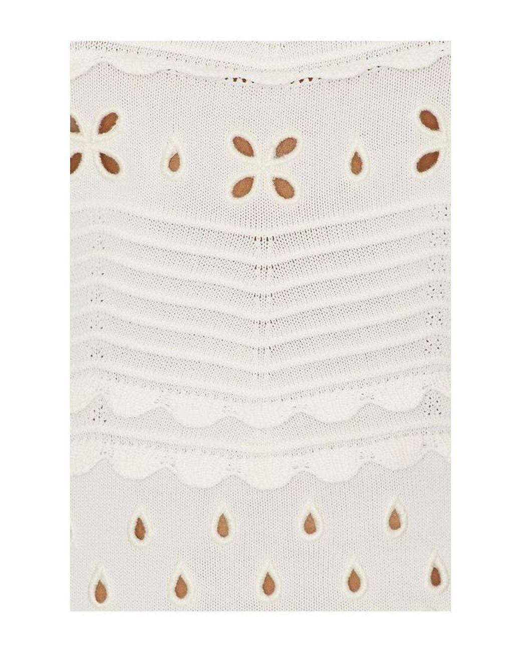 Ulla Johnson White Esme Eyelet Knit Camisole