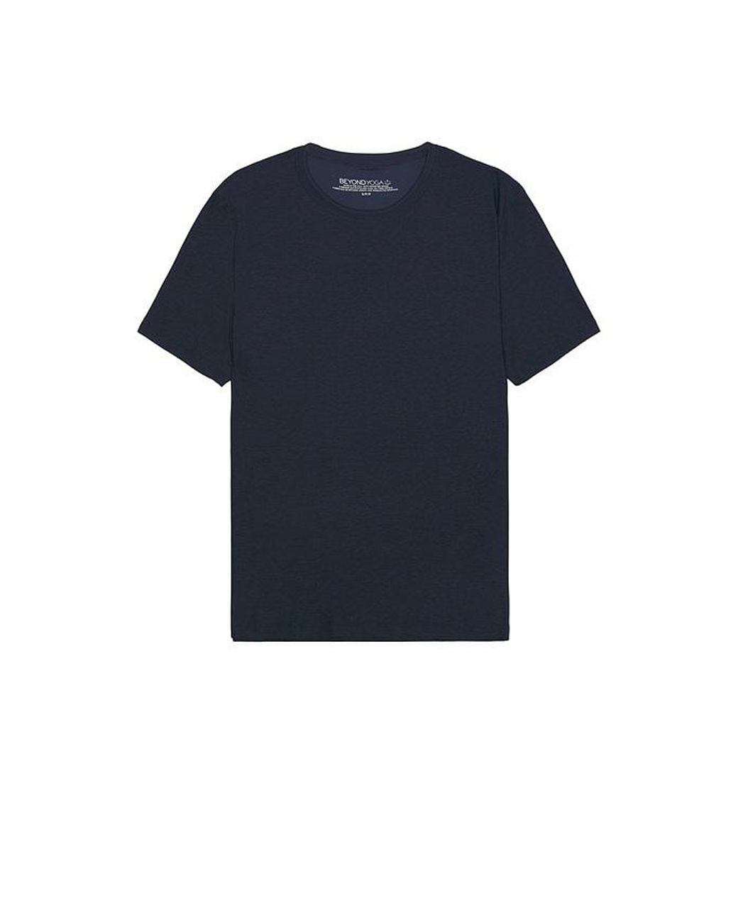 Beyond Yoga Blue Always Beyond Crew Tee for men