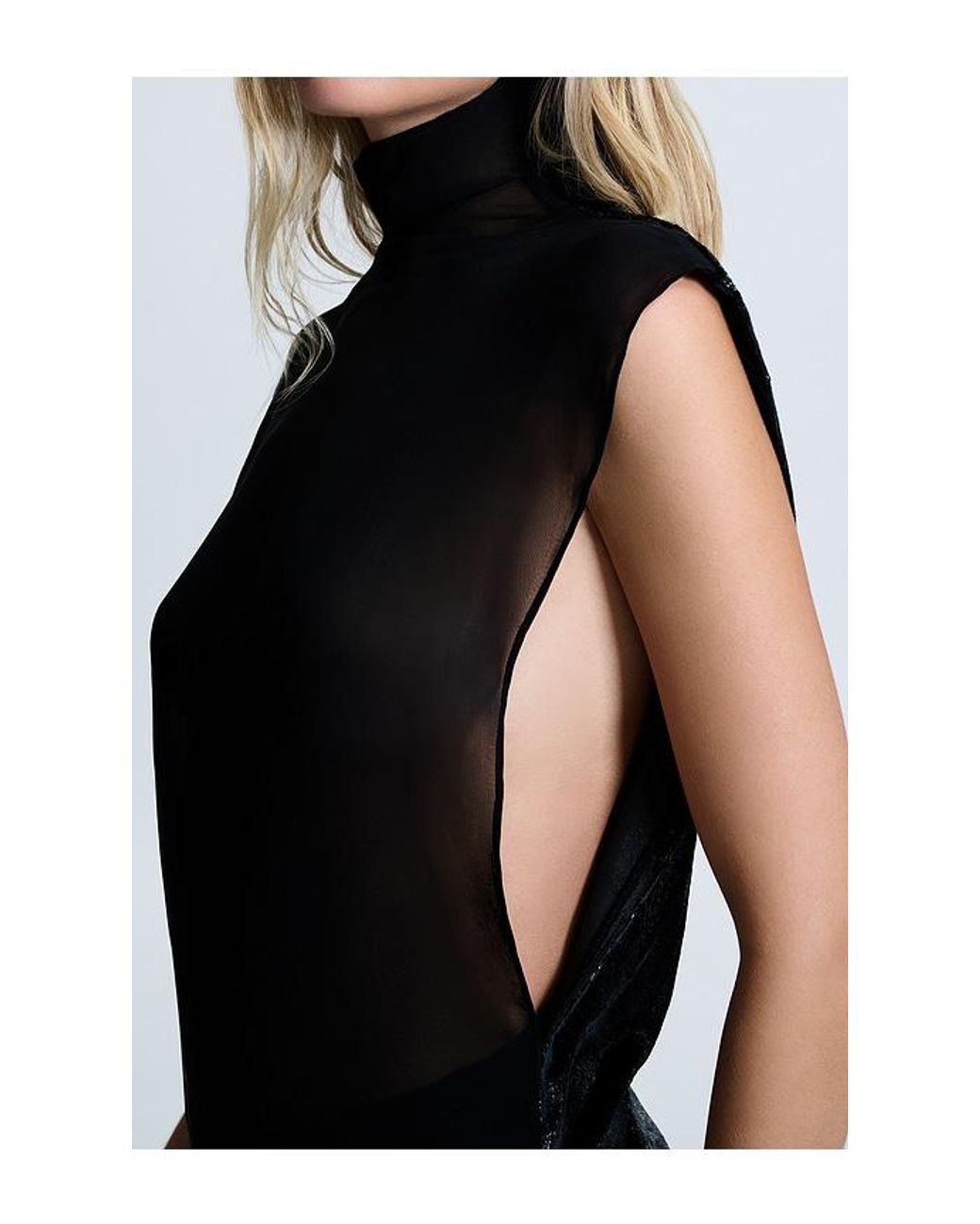 REVOLVE LOS ANGELES Black Zea Velvet & Gerogette Gown