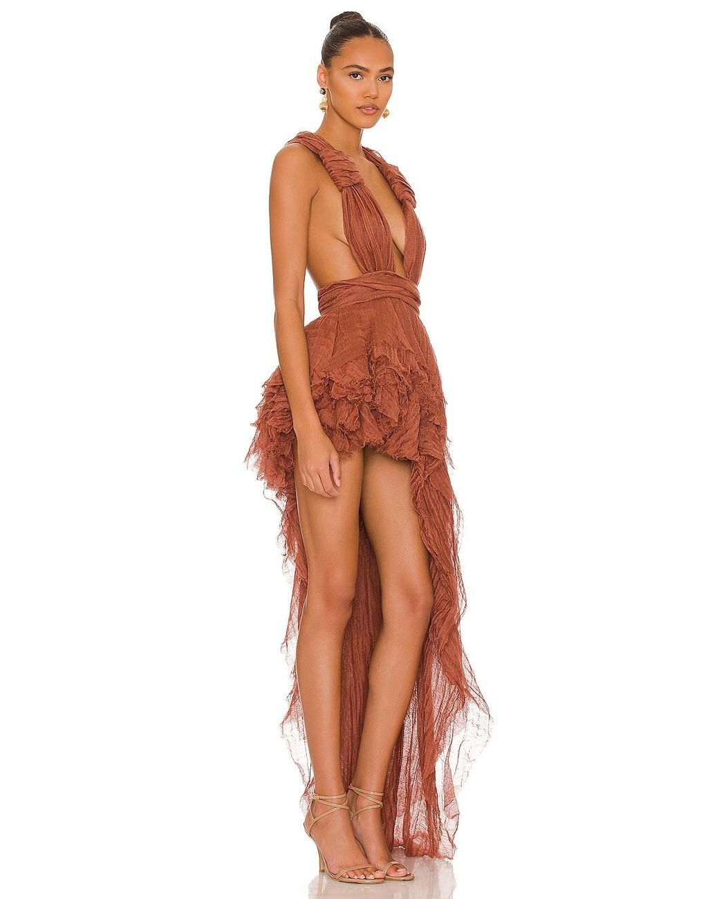 Bronx maxi top dress in rust