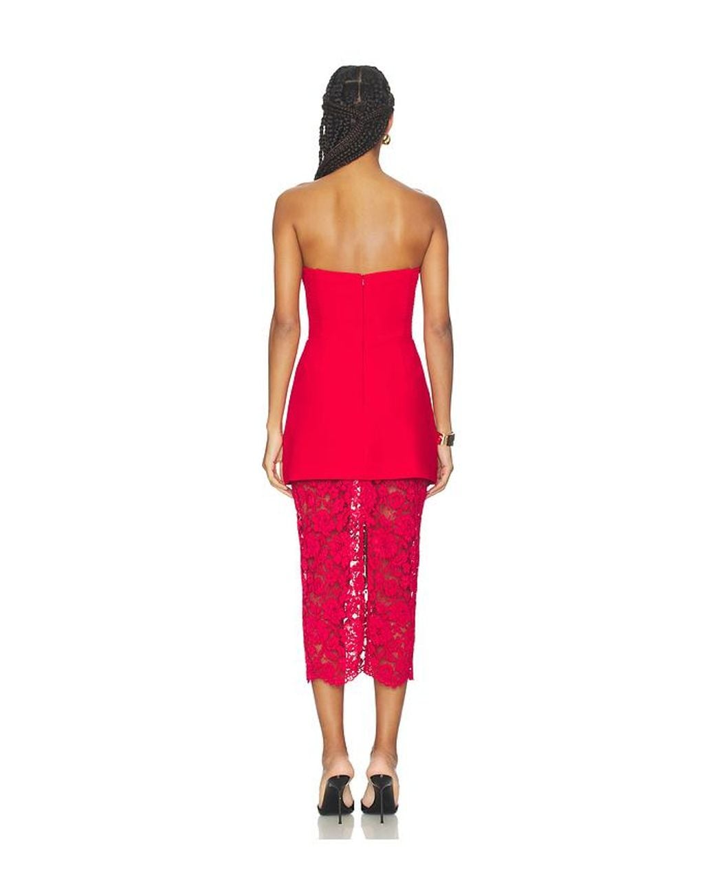 Amanda Uprichard Red Jada Dress