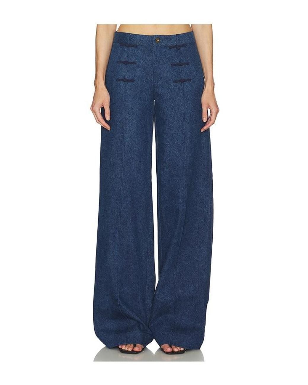 SAU LEE Blue Mason Denim Jeans