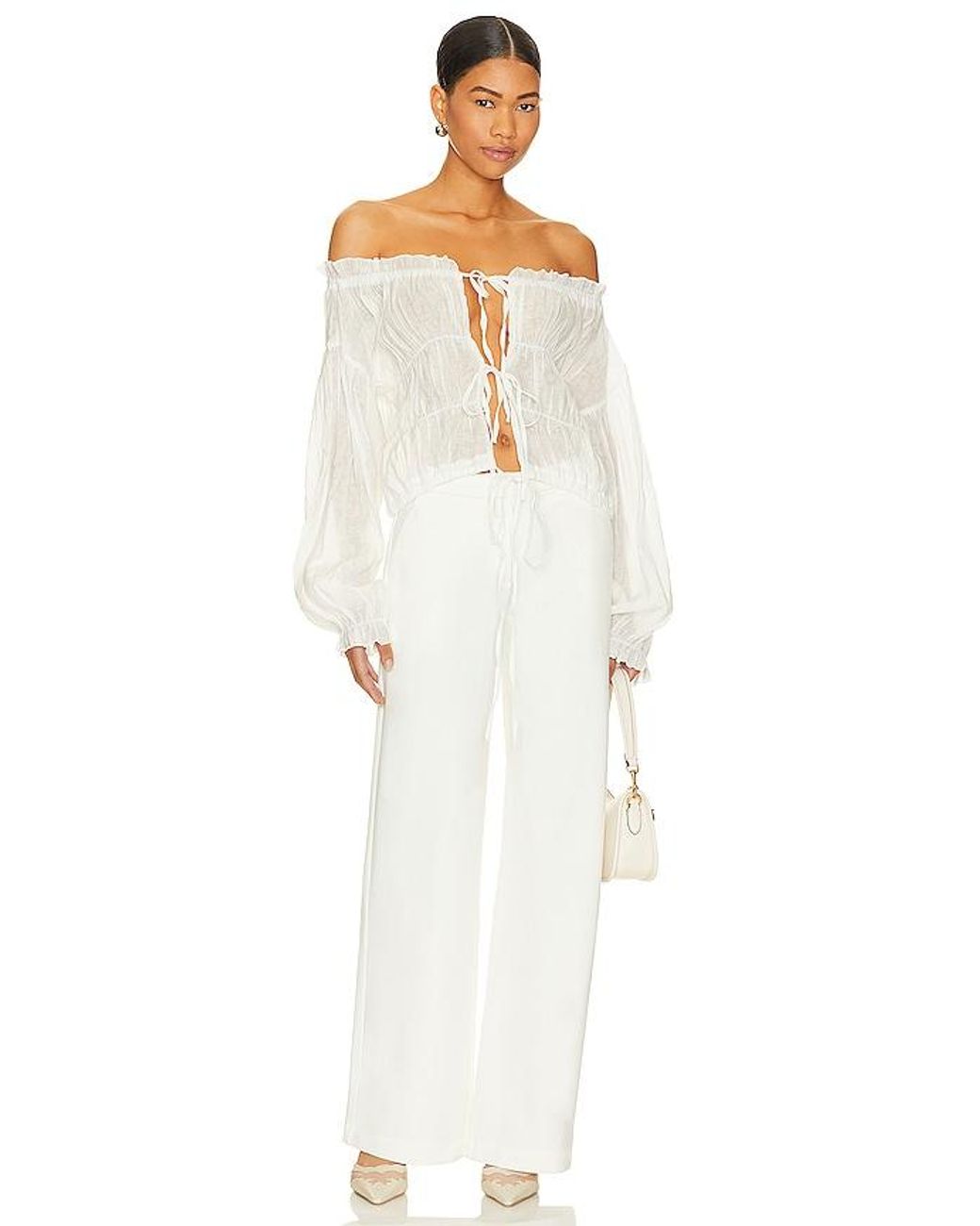 SNDY'S White Anika Pant