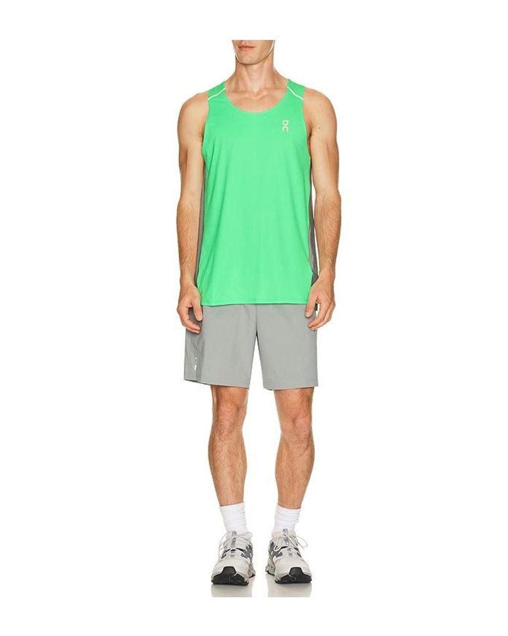 On Shoes Green Performance Tank for men
