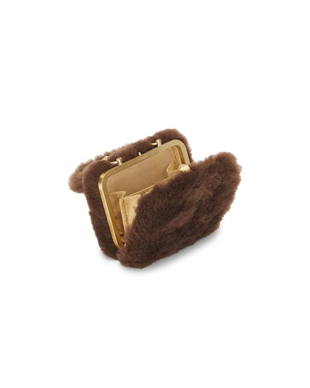 Cult Gaia Brown Adeline Nano Top Handle