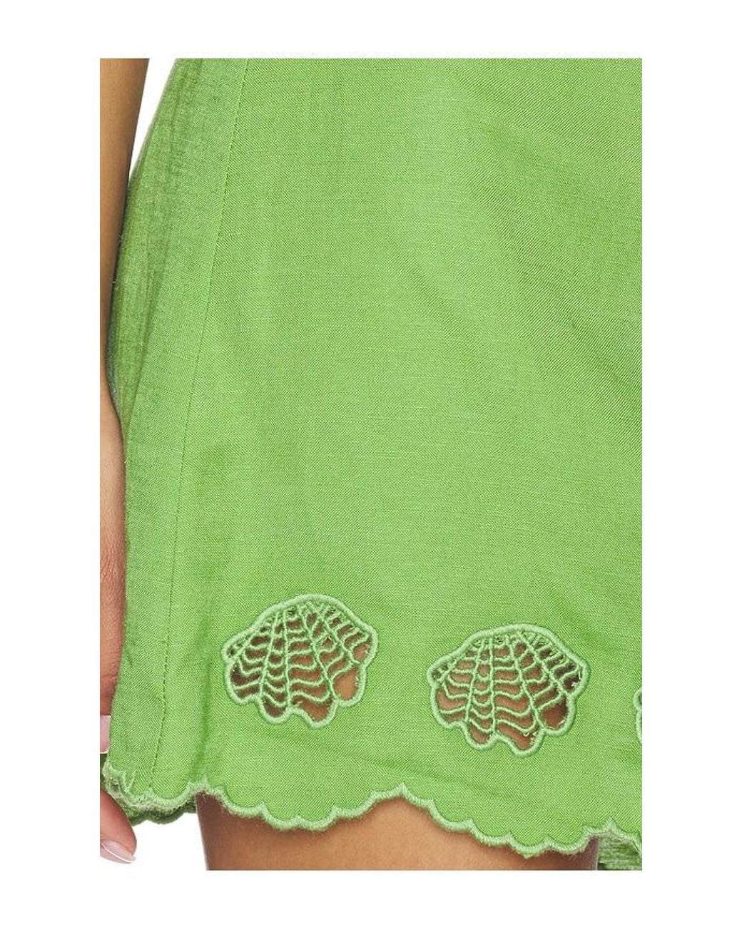 Astr Green Taniya Skirt