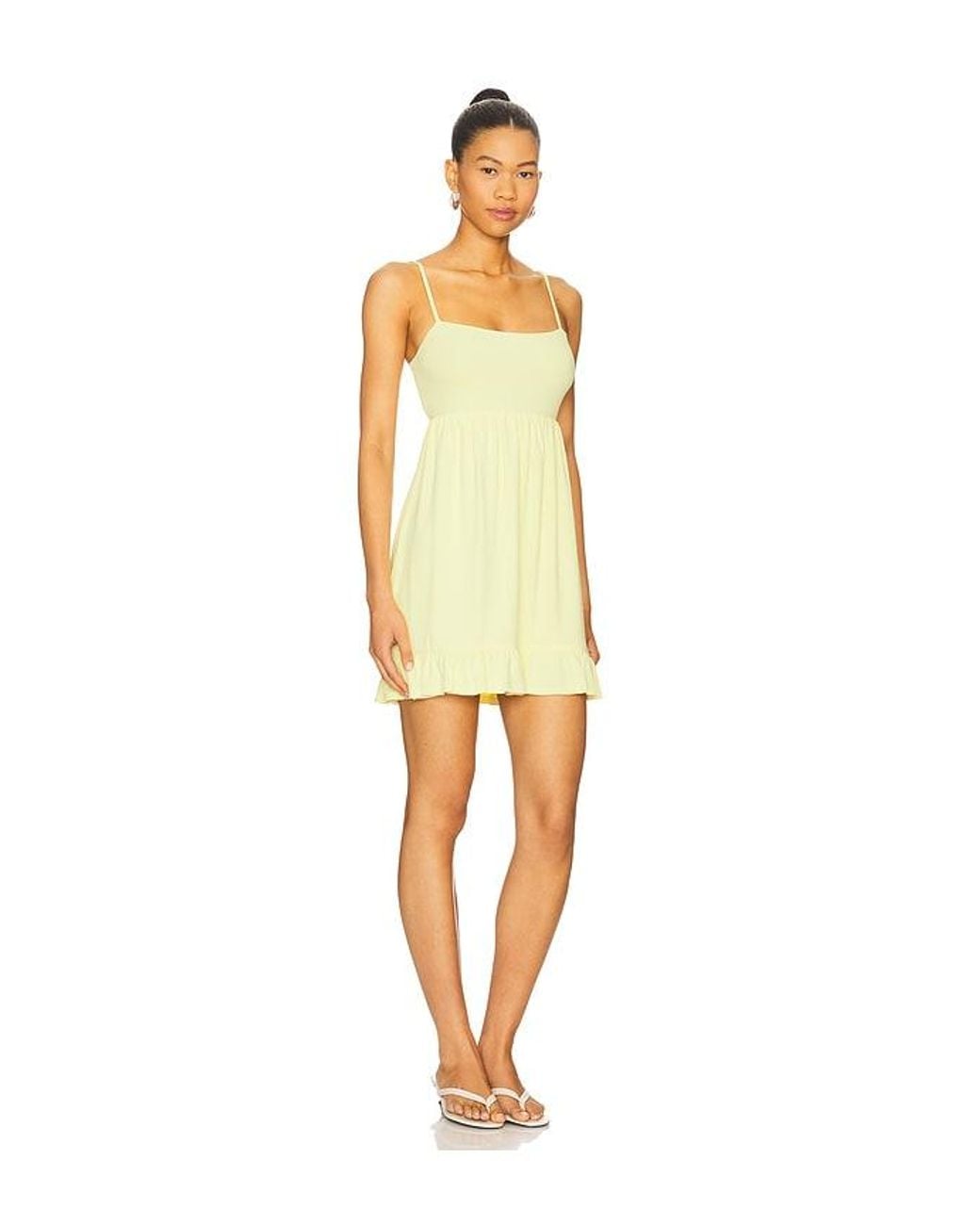 Lovers + Friends Yellow Davis Mini Dress