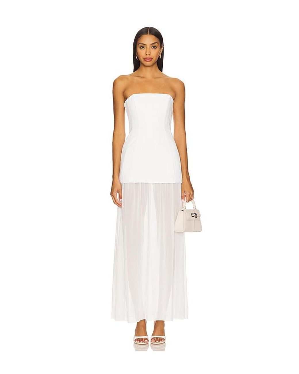 Amanda Uprichard White X Revolve Linda Dress