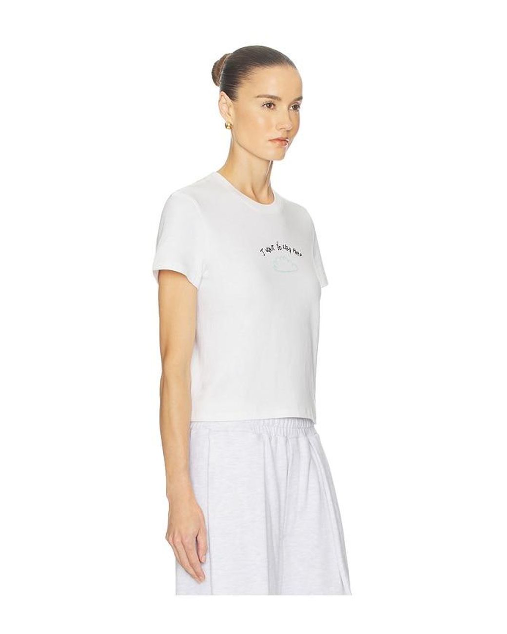 Helsa White Cloud Graphic Tee