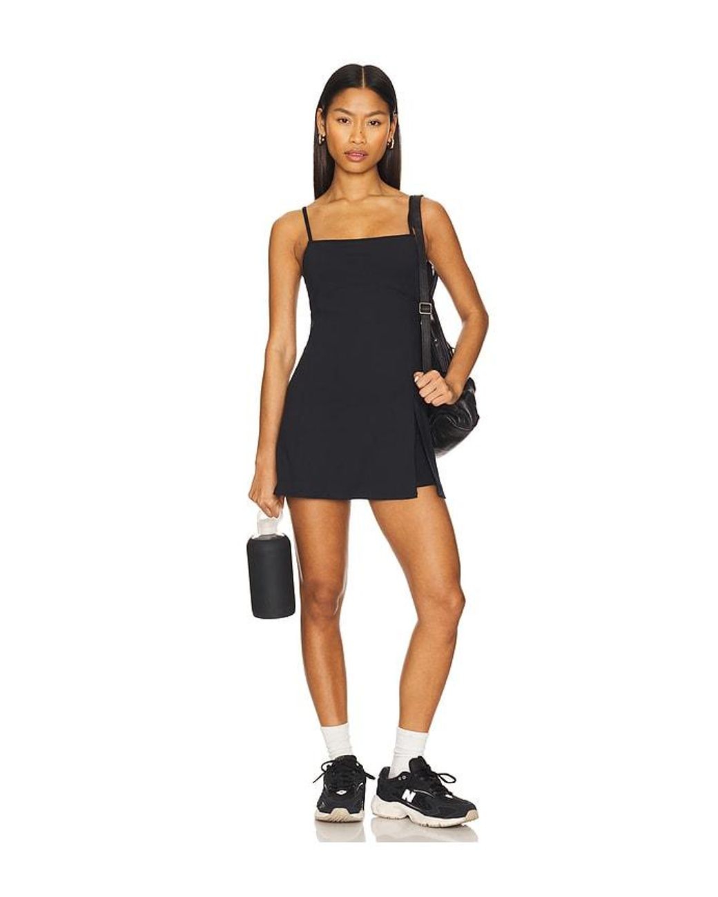 WellBeing + BeingWell Black Movewell Astrid Dress