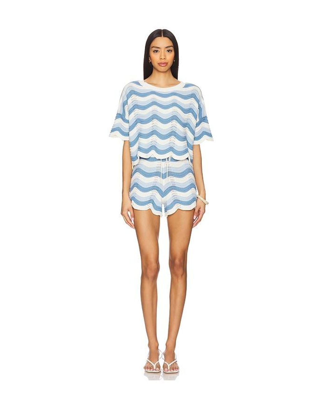 X REVOLVE Make Waves Short en Blue LSPACE