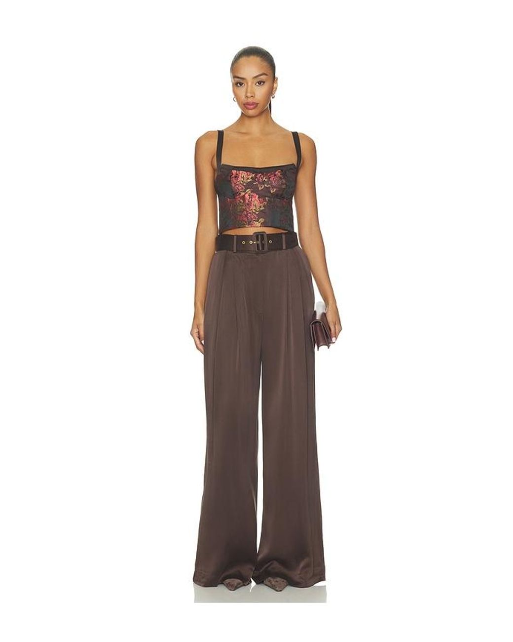 V. Chapman Brown Rumi Top