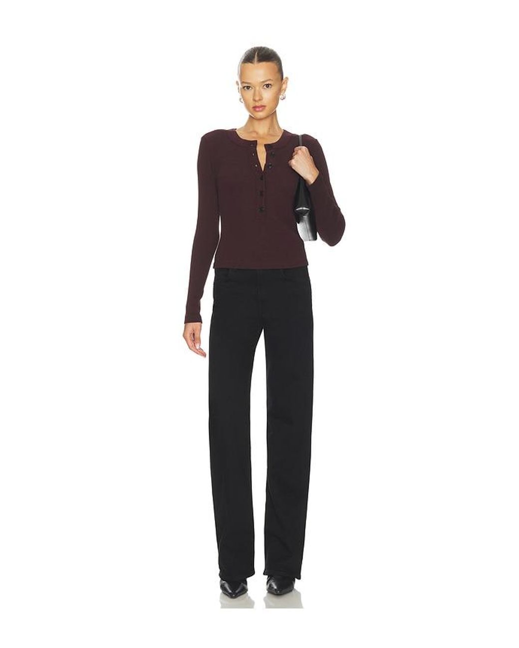 Citizens of Humanity Black Annina Straight Leg Jeans