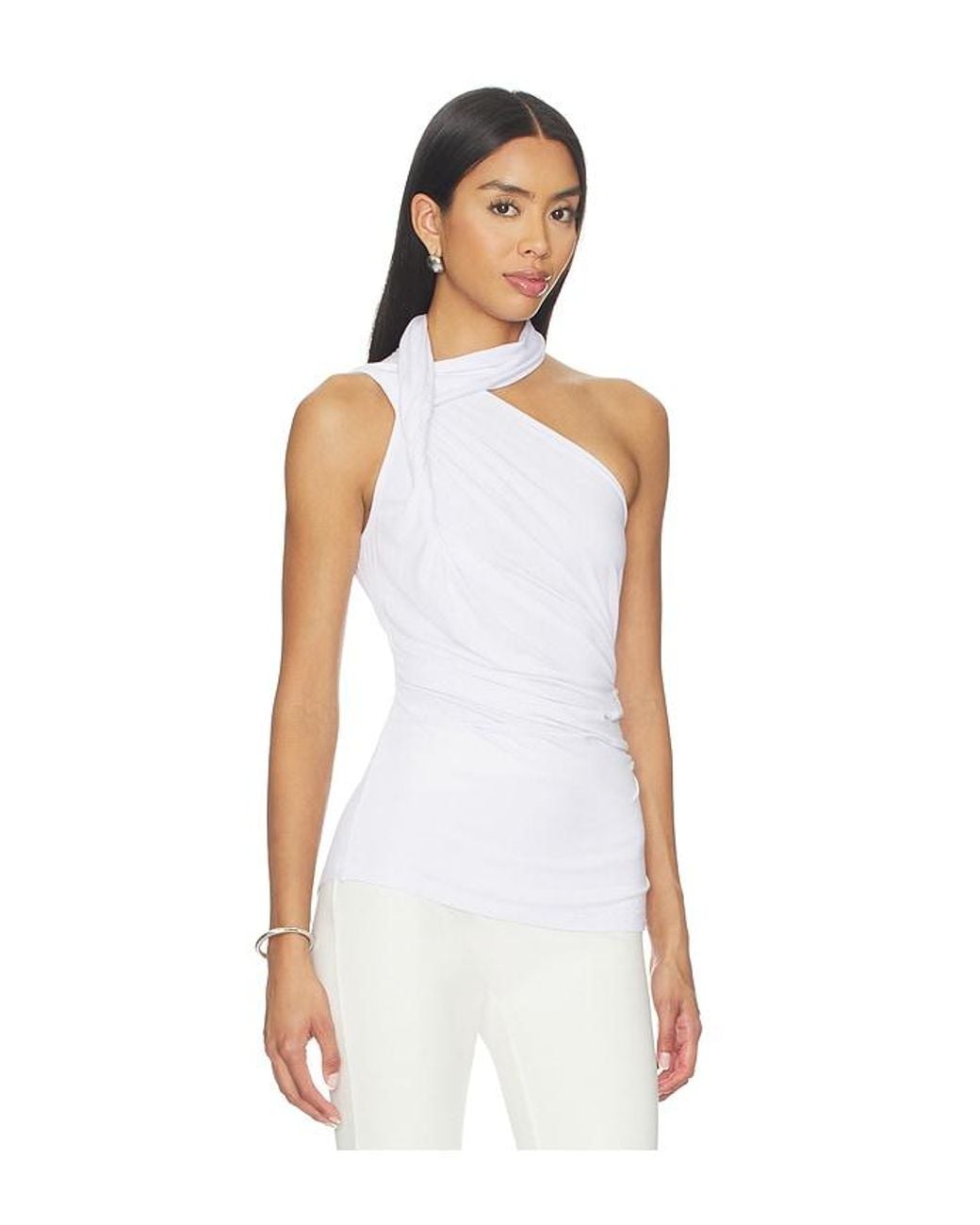superdown White Mariam Drape Top
