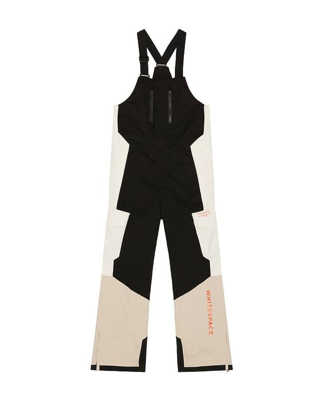 White/space Black 2L Insulated Cargo Bib Pants for men