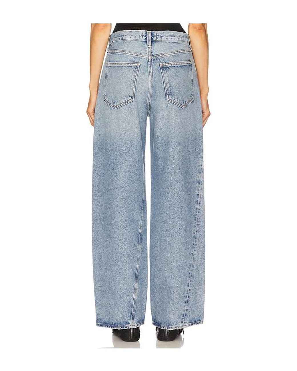 Agolde Blue Twist Low Slung Baggy