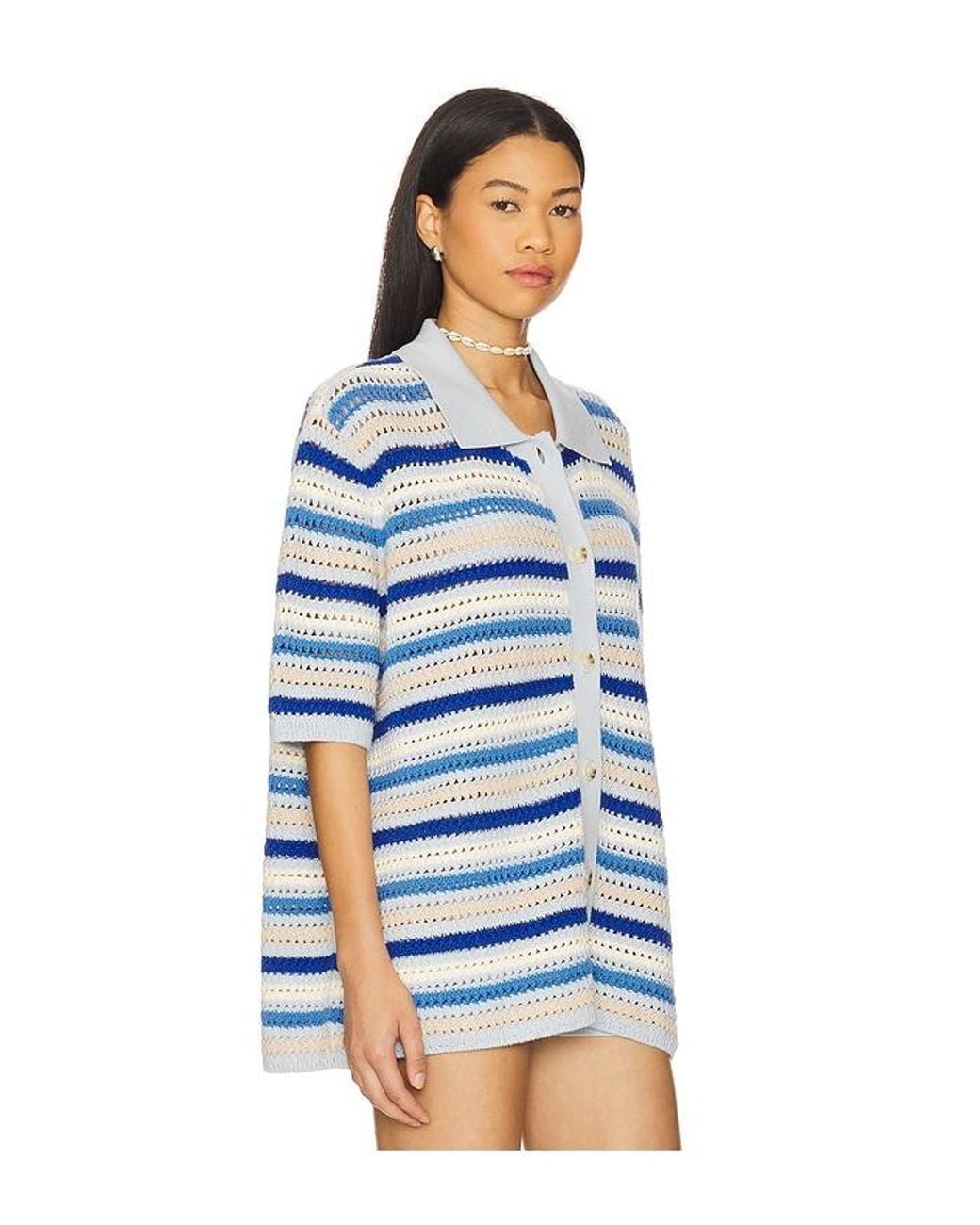 Lovers + Friends Blue Lucia Cardigan